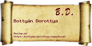 Bottyán Dorottya névjegykártya
